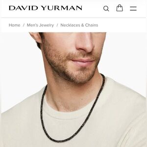 David Yurman Onyx Beaded Necklace